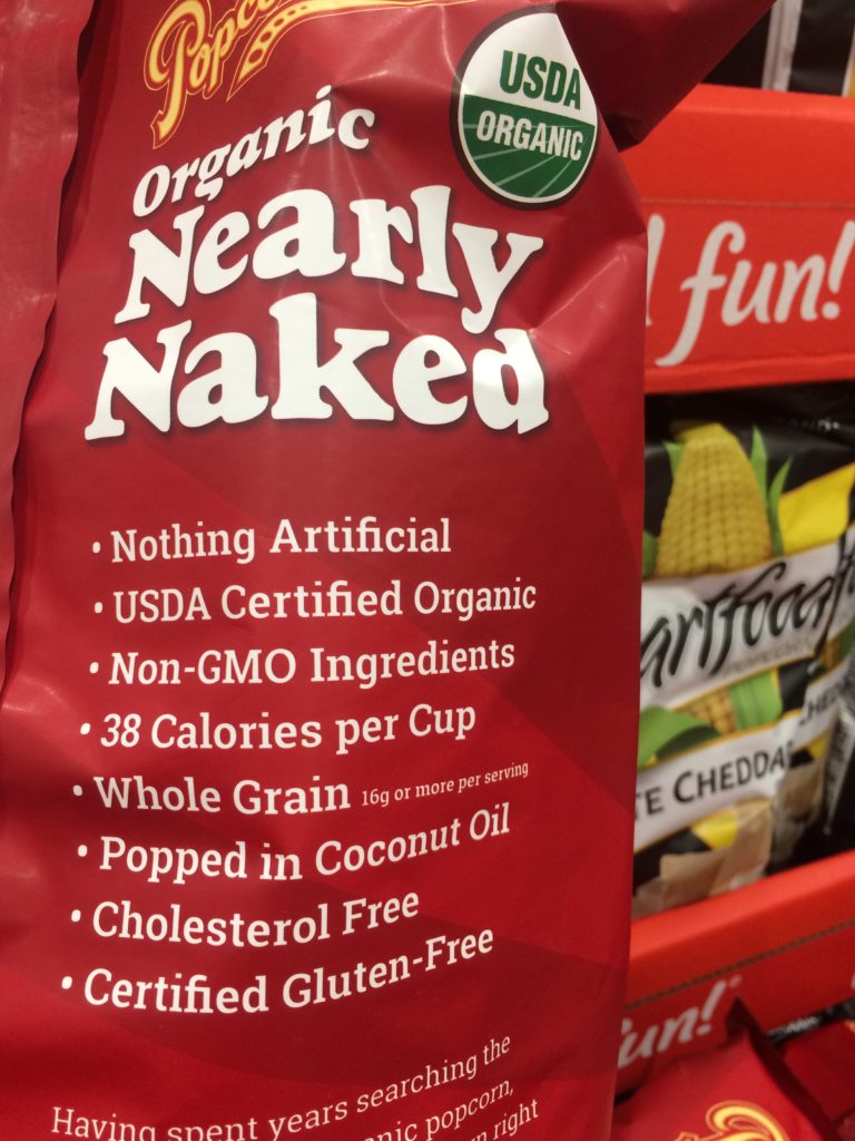 Costco Popcornopolis Organic Nearly Naked Popcorn Inf