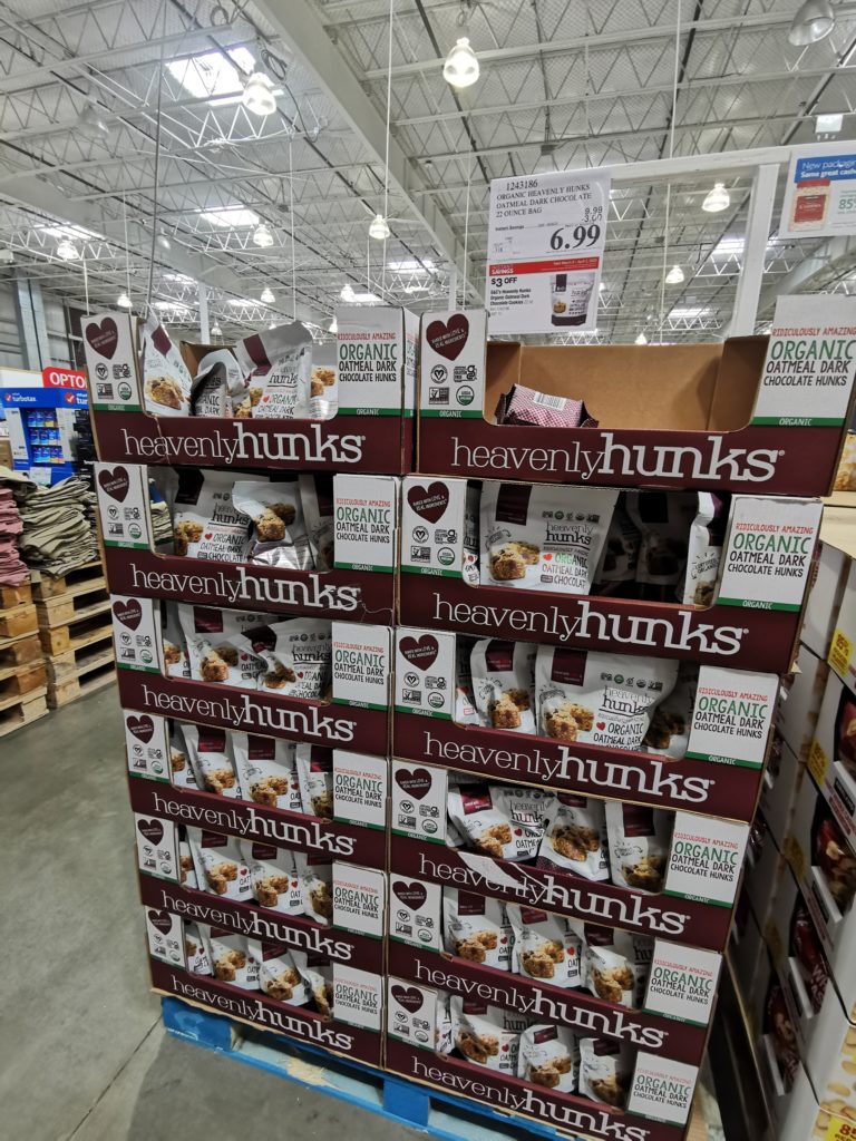 Costco 1243186 Organic Heavenly Hunks Oatmeal Dark Chocolate All