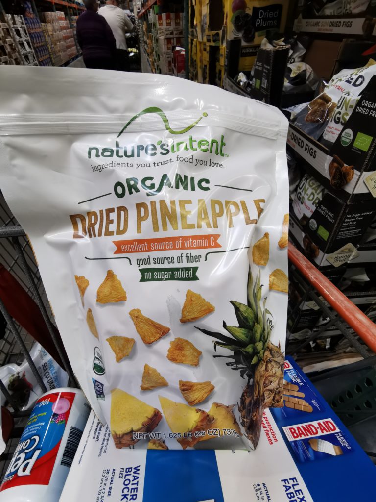 Natures Intent Organic Dried Pineapple 26 Ounce Bag CostcoChaser