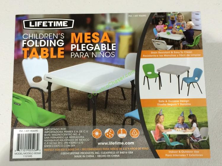 costco lifetime kids table