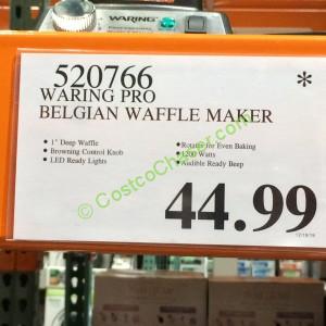 costco-520766-waring-pro-belgian-waffle-maker-tag