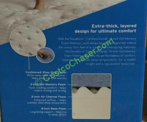 costco-956398-Novaform-Comfort-Grande-Queen-MattressGel-Memory-Foam-spec3