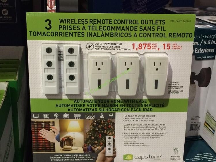 Capstone 962763 Wireless Remote Controlled Outlet for sale online