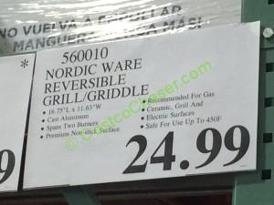 costco-560010-Nordic-Wave-Reversible-Grill-Griddle-tag