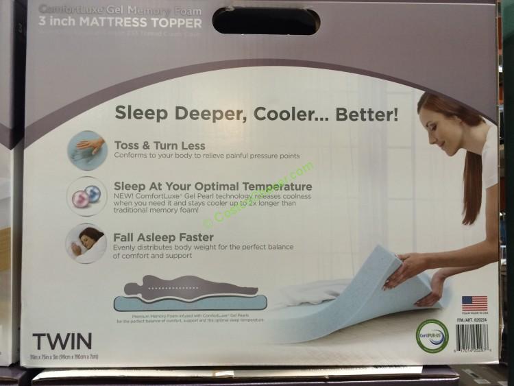 twin foam mattress topper costco