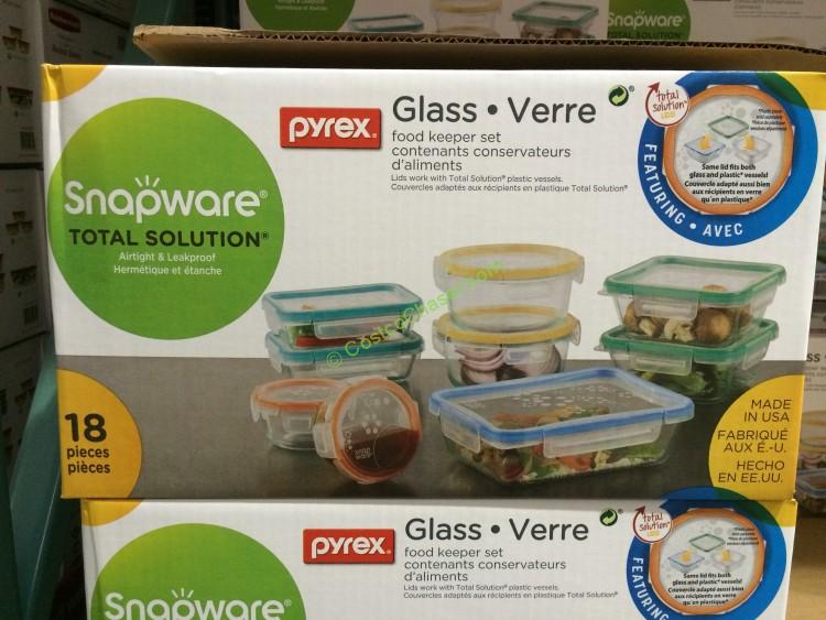 Costco Sale: Snapware Total Solution Pyrex Glass Food Storage 18-Piece Set