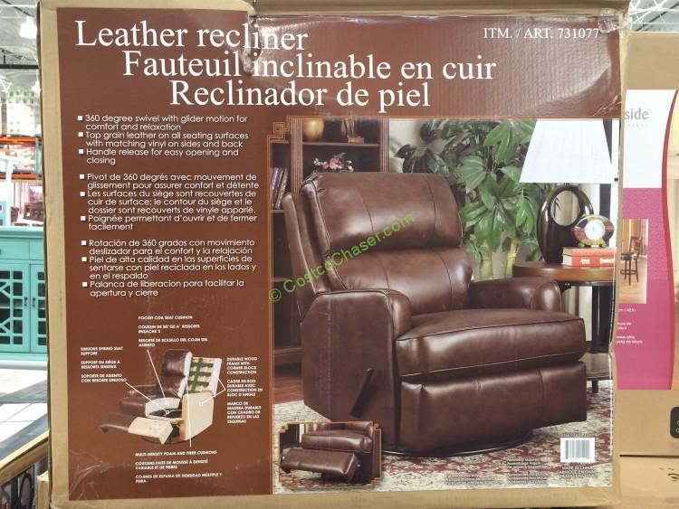 synergy home leather power recliner sofa costco