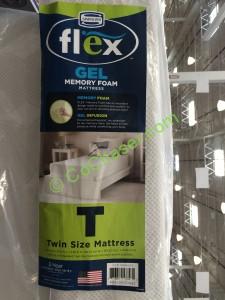 Costco-898243-Simmons-Flex-Gel- Memory-Foam-Twin-Mattres-spec