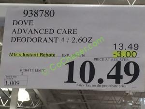 Costco-938780-Dove-Advanced-Care-Deodorant-tag