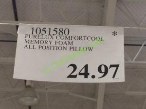 Costco-1051580-Purelux-Comfotcool-Memory-Foam-All-Position-Pillow-tag