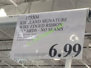 Costco-175504-Kirkland-Signature-Wire-Edged-Ribbon-tag