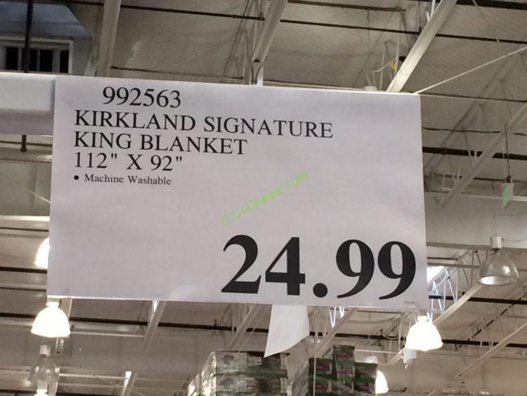 Costco992563KirklandSignatureBlanket Kingtag CostcoChaser