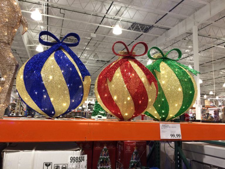 Oversized Ornaments, Set of 3 CostcoChaser