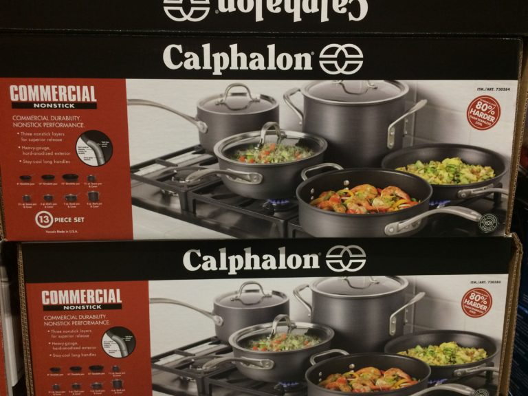 Calphalon 13 Pc Commercial Hard Anodized Cookware Set Costcochaser