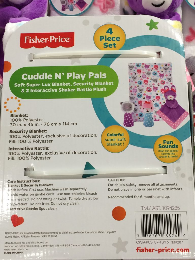 fisher price cuddle n play pals