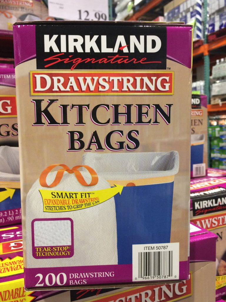 Kirkland Signature 13 Gallon Kitchen Bags 200 Count Box CostcoChaser   Costco 50787 Kirkland Signature 13Gallon Kitchen Bags Box 768x1024 