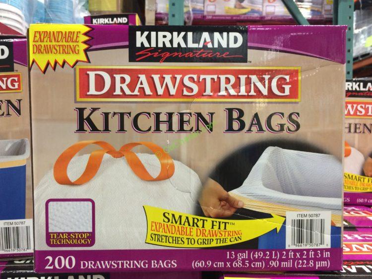  Kirkland Signature Flex-Tech 33-Gallon Extra Large Drawstring  Trash Bags, 90-count (90-Pack) : Health & Household