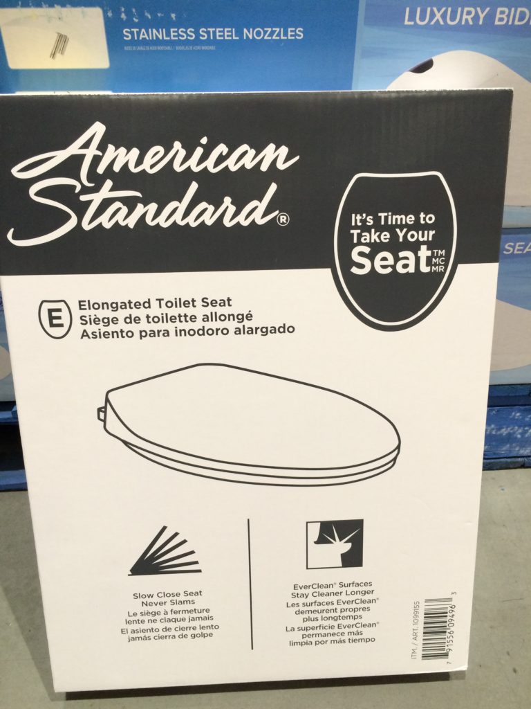 Costco1099155AmericanStandardElongatedSlowCloseToiletSeat