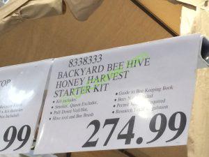 Costco-8338333-Backyard-Bee-Hive-Honey-Harvest-Starter-Kit-tag