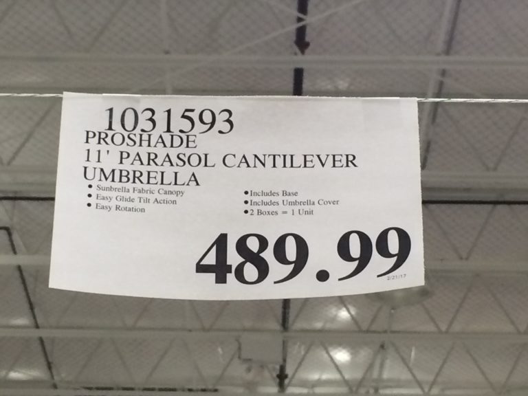 Proshade 11â² Parasol Cantilever Umbrella â CostcoChaser