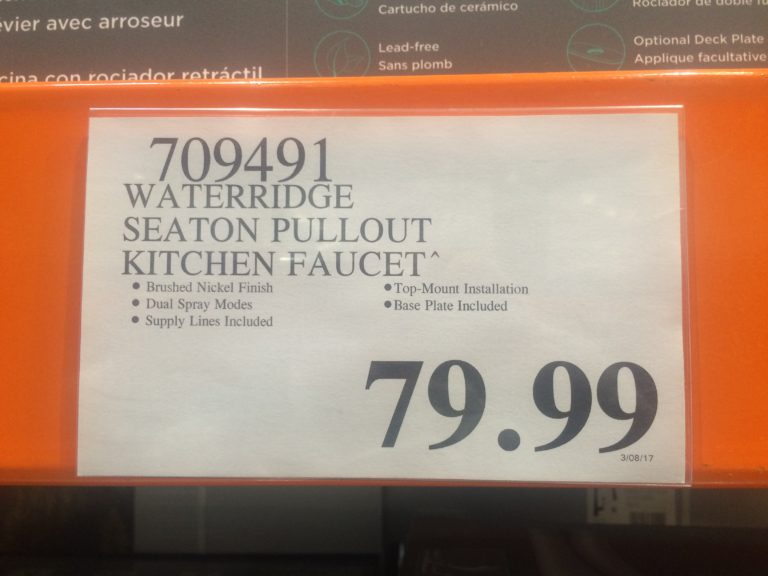 Water Ridge Euro Style Kitchen Faucet CostcoChaser   Costco 709491 Water Ridge Euro Style Kitchen Faucet Tag 768x576 