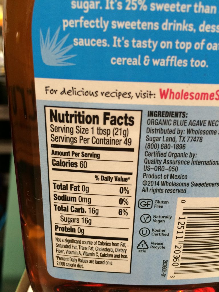 apricot nectar nutrition facts