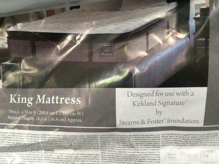 kirkland signature hope bay king mattress