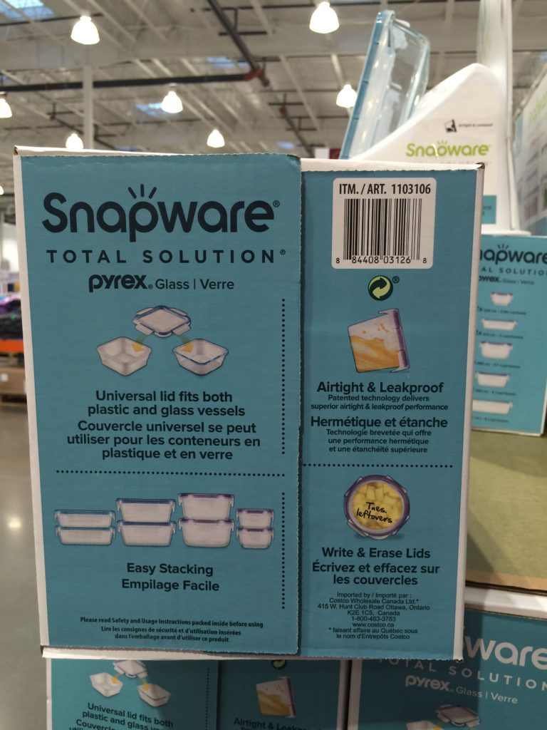 costco glass tupperware set