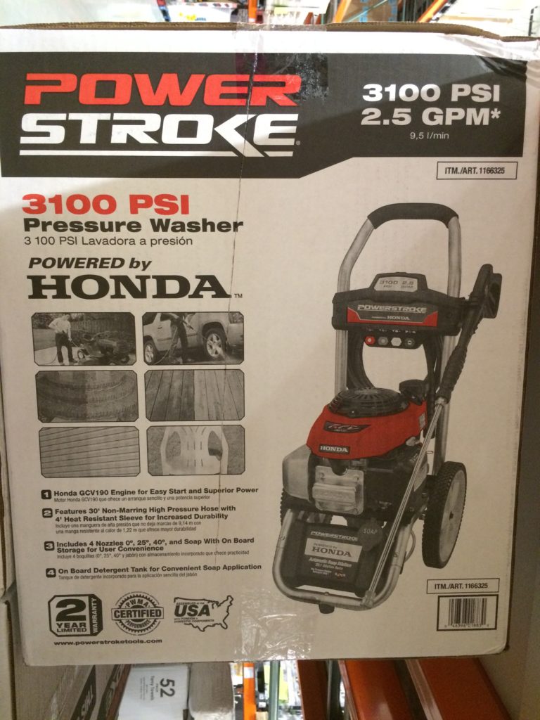 Costco1166325PowerStroke3100PSIHondaPoweredGasPressureWasher