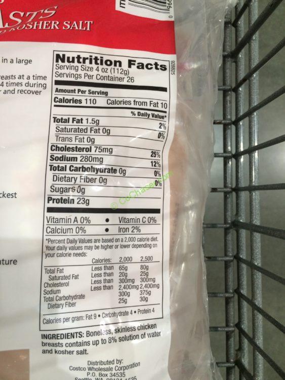 Easiest Way To Make Kirkland Chicken Breast Nutrition Facts