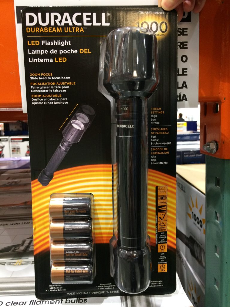 Duracell 1000 Lumen Flashlight CostcoChaser