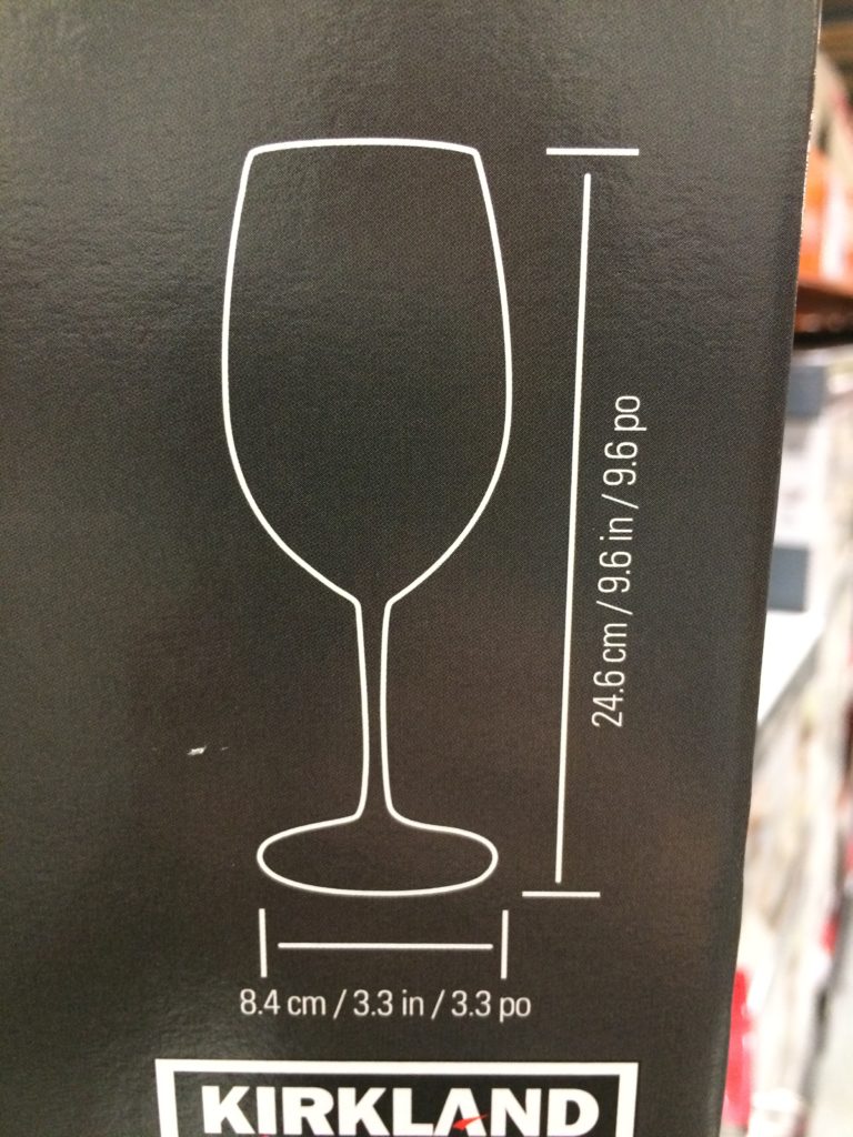 Costco1168464KirklandSignatureWineGlasses8PCSetsize CostcoChaser