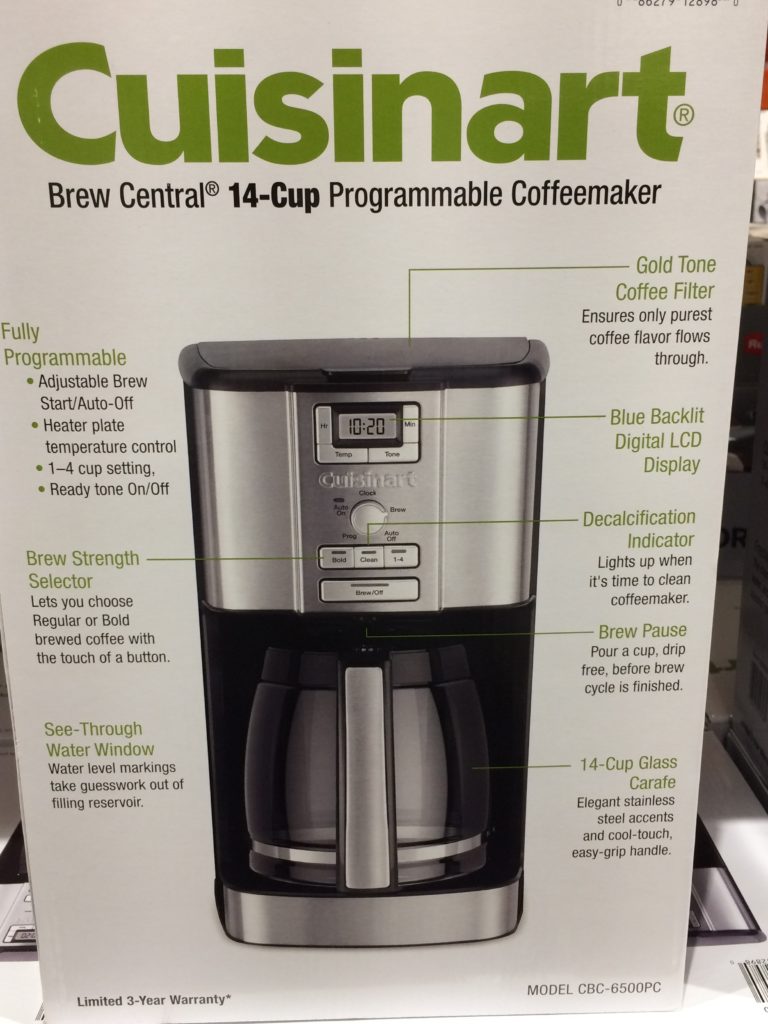 Costco2565000cuisinartbrewcentral14cupcoffeemaker1 CostcoChaser