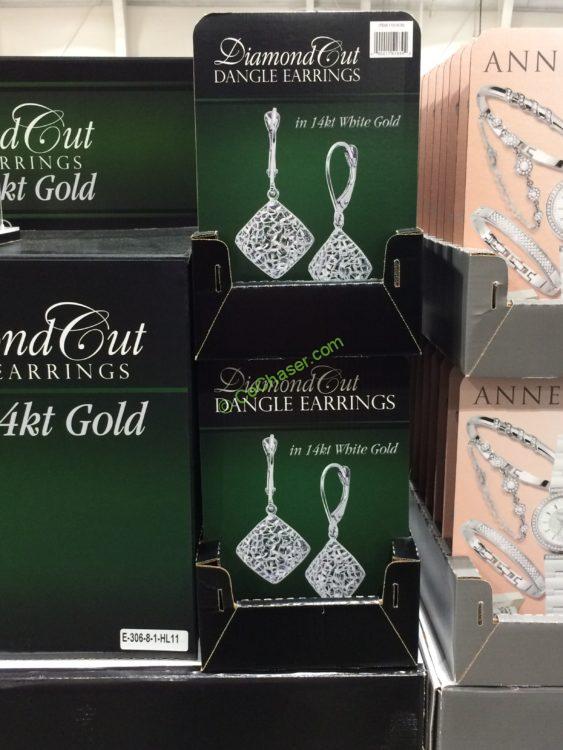 costco diamond cut earrings