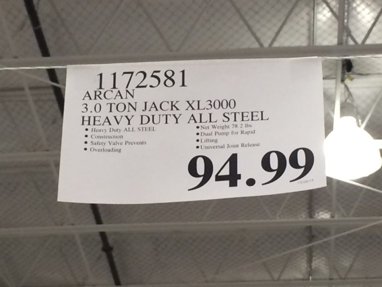 Costco-1172581-Arcan-3.0-Ton-Jack-XL3000-Heavy-Duty-tag – CostcoChaser