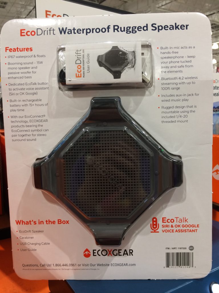 Costco1187220ECOXGEAREcoDriftWaterproofBluetoothSpeakerback