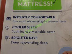 Costco-8816224-EVENCOR-GEL-Plus-3 N-Memory-Foam-Mattress-Topper-spec