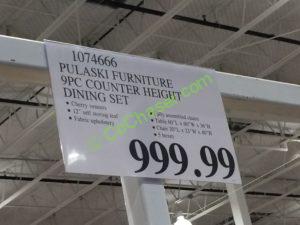 Costco-1074666-Pulaski-Furniture-9PC-Counter-Height-Dinning-Set-tag