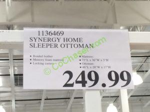 Costco-1136469- Synergy-Home-Sleeper-Ottoman-tag