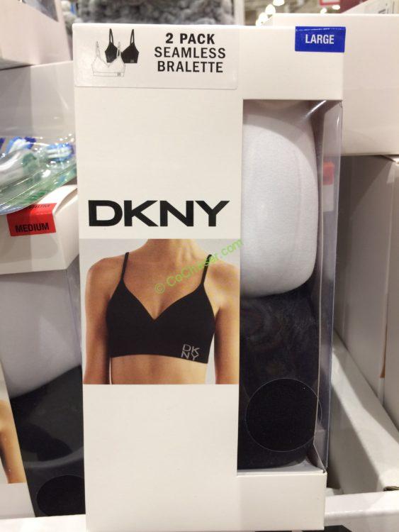 DKNY Ladies' 2 Pack Seamless Bra Black/ Black