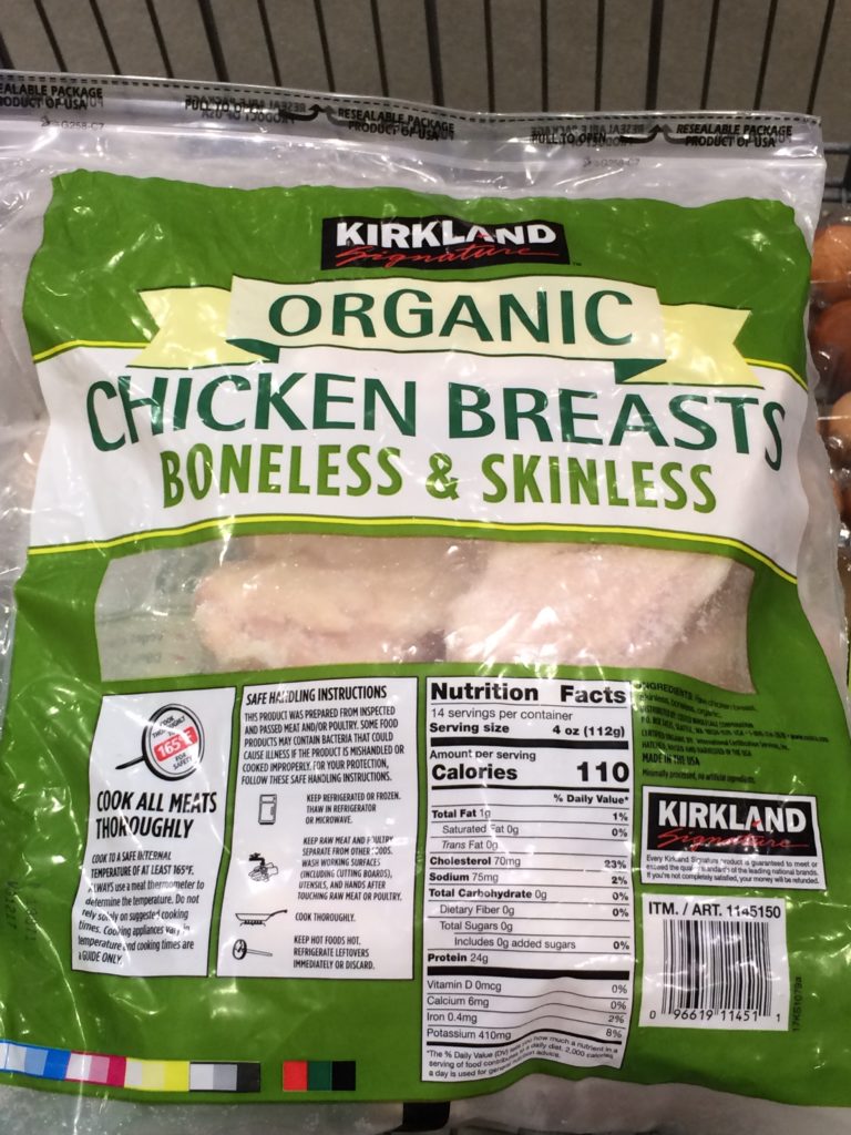 Costco 1145150 Kirkland Signature Organic Chicken Breast Back Costcochaser