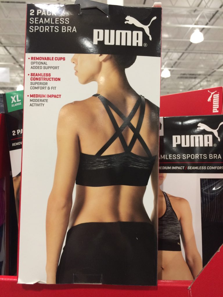 Costco1168646PumaLadiesSeamlessStrappySportsBraback CostcoChaser