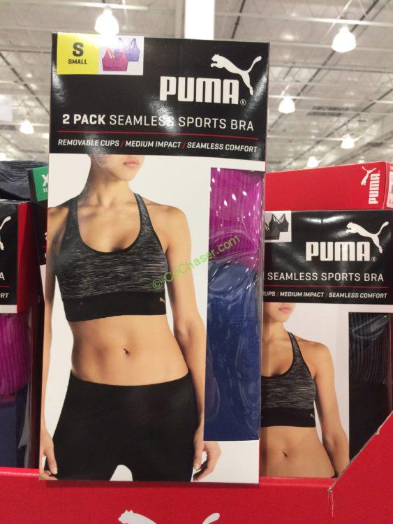 puma seamless sports bra sizing