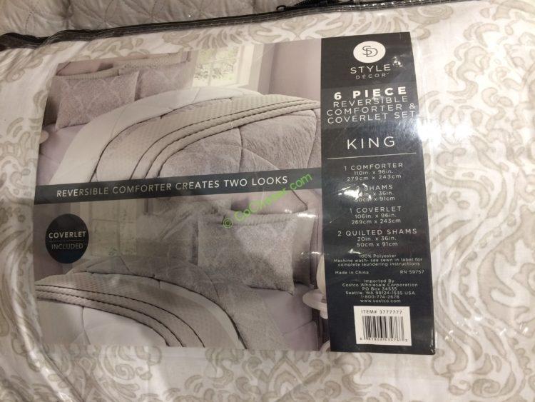 Costco 3555555 3777777 Style Decor Microfiber Comforter Set1