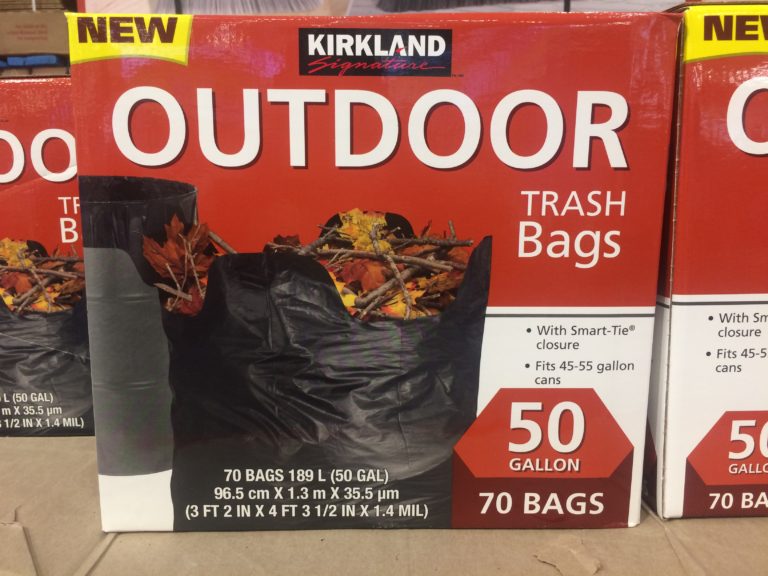 Kirkland Signature 50 Gallon Outdoor Trash Bag, 70count CostcoChaser