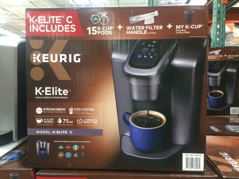 Costco2881975KeurigKEliteCSingleServeCoffeeMakerface