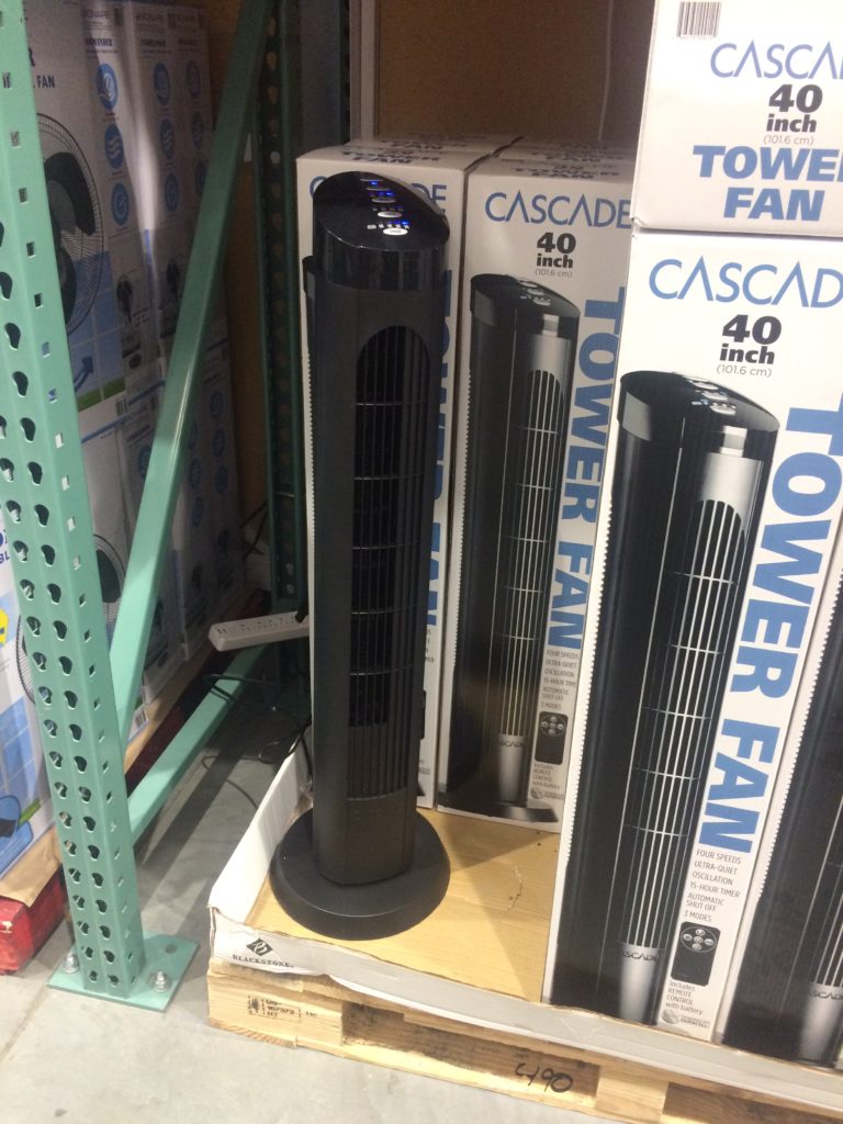 Cascade 40″ Tower Fan with Remote CostcoChaser
