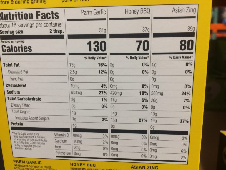 Costco1211230 BuffaloWild WingsWingSaucechart CostcoChaser