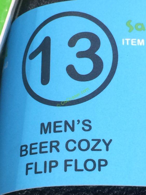 beer cozy flip flops costco