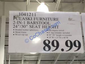 Costco-1041211-Pulaski-Furniture-2-IN-1- Barstool-tag